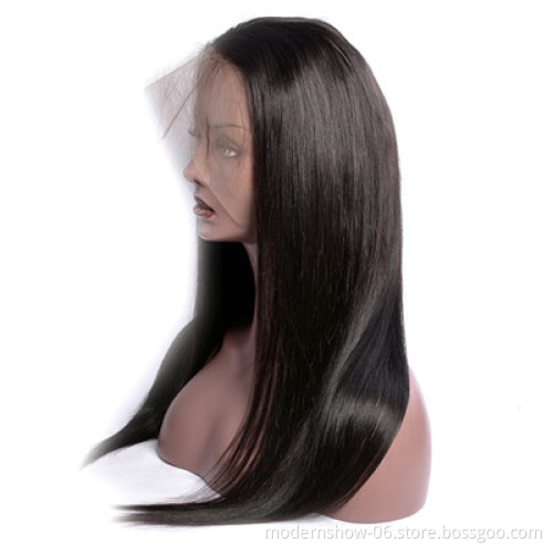Wholesale Vendor Brazilian Virgin Human Hair Transparent Lace Frontal Wigs,100 Unprocessed Cuticles Aligned Full Lace Front Wigs